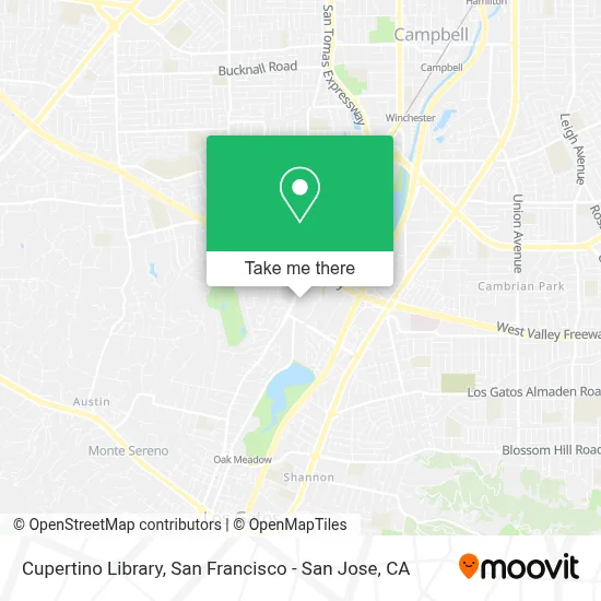 Cupertino Library map