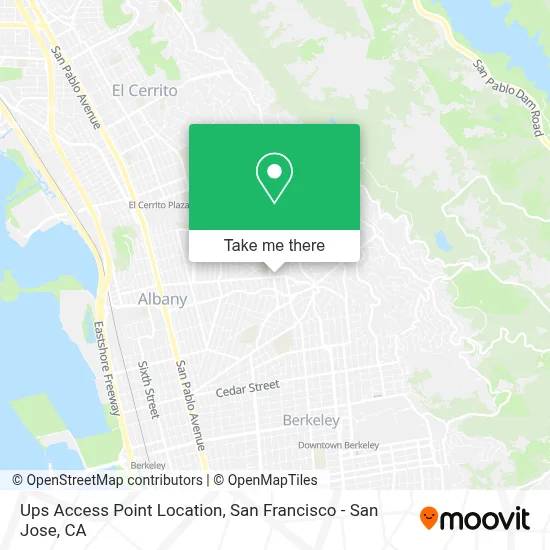 Ups Access Point Location map