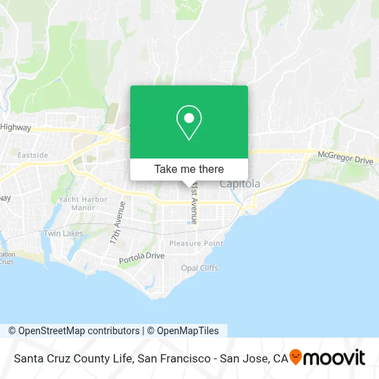 Santa Cruz County Life map