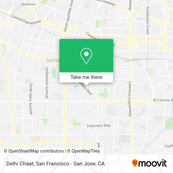 Delhi Chaat map