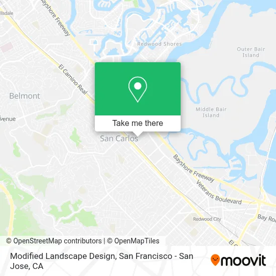 Modified Landscape Design map