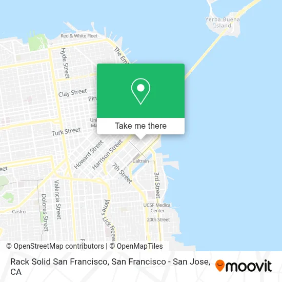 Rack Solid San Francisco map
