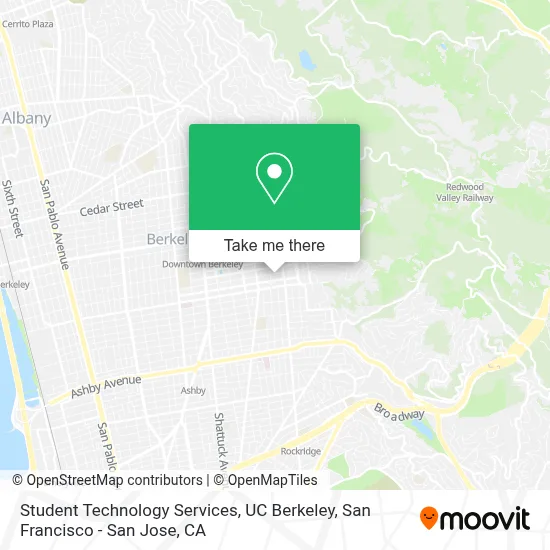 Student Technology Services, UC Berkeley map