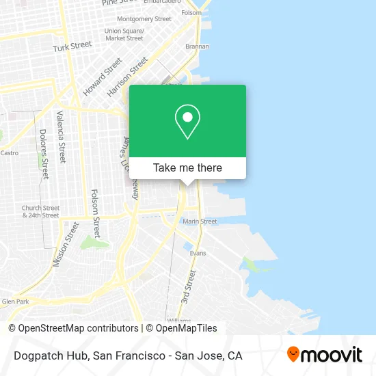 Dogpatch Hub map