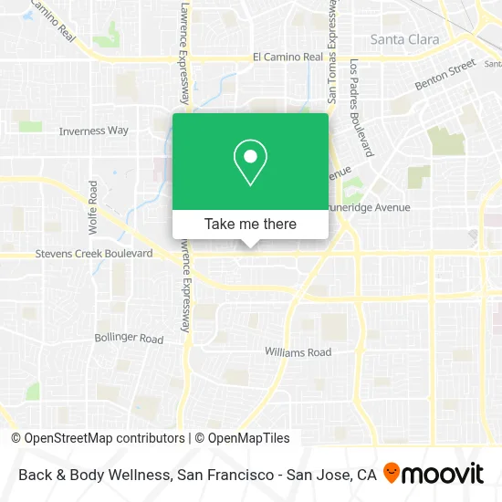 Back & Body Wellness map