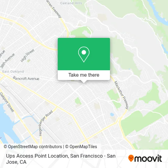 Ups Access Point Location map