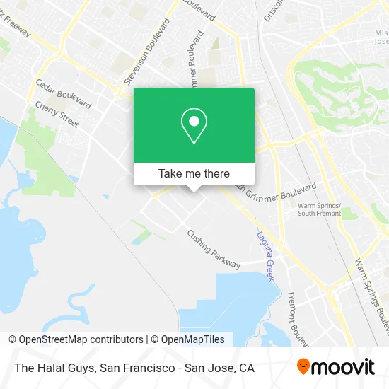 The Halal Guys map
