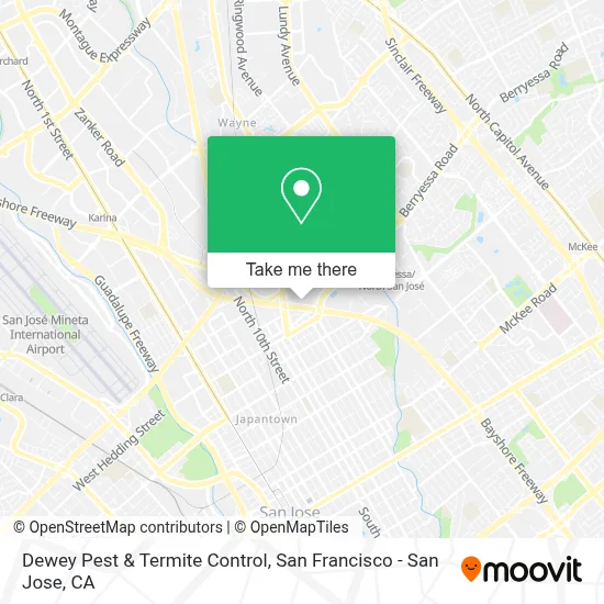 Dewey Pest & Termite Control map