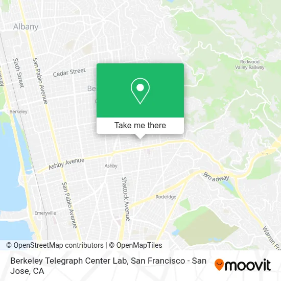 Berkeley Telegraph Center Lab map
