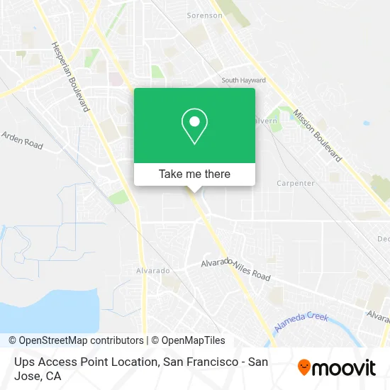 Ups Access Point Location map