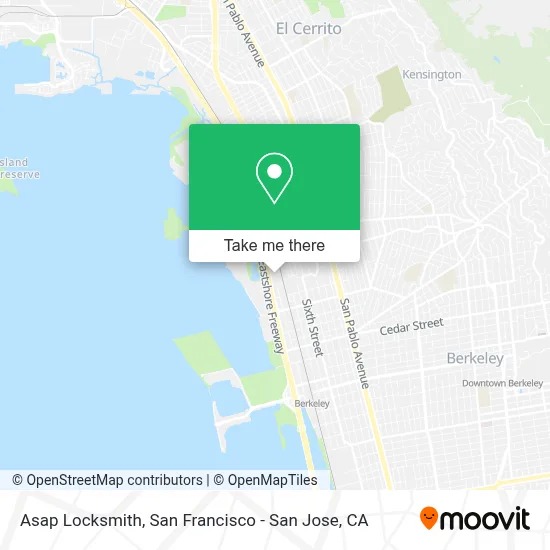 Asap Locksmith map