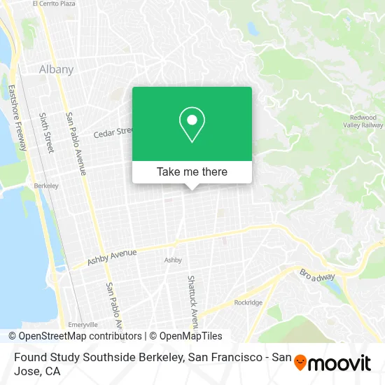 Found Study Southside Berkeley map