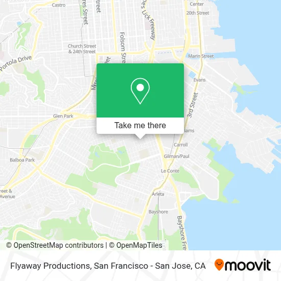 Flyaway Productions map