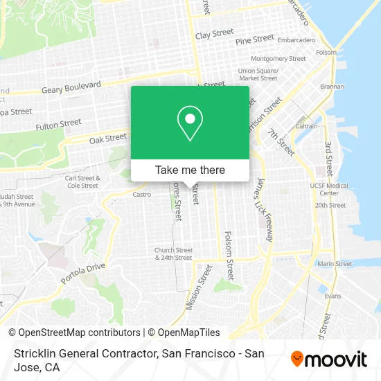 Stricklin General Contractor map