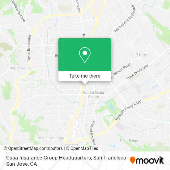 Csaa Insurance Group Headquarters map