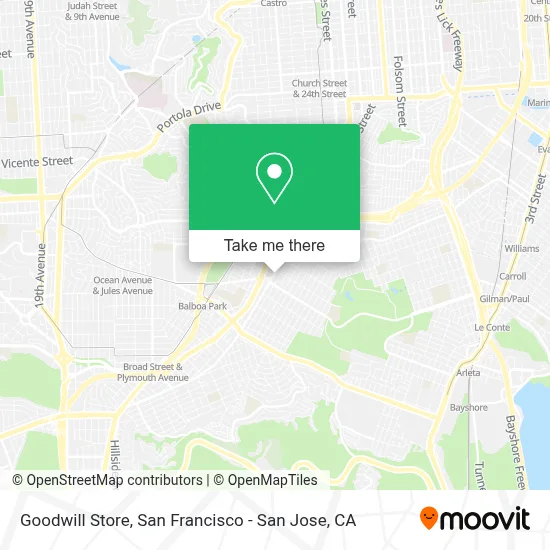 Goodwill Store map