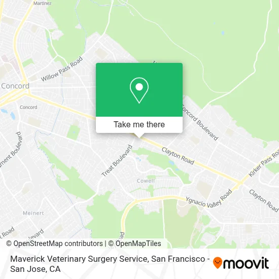 Maverick Veterinary Surgery Service map