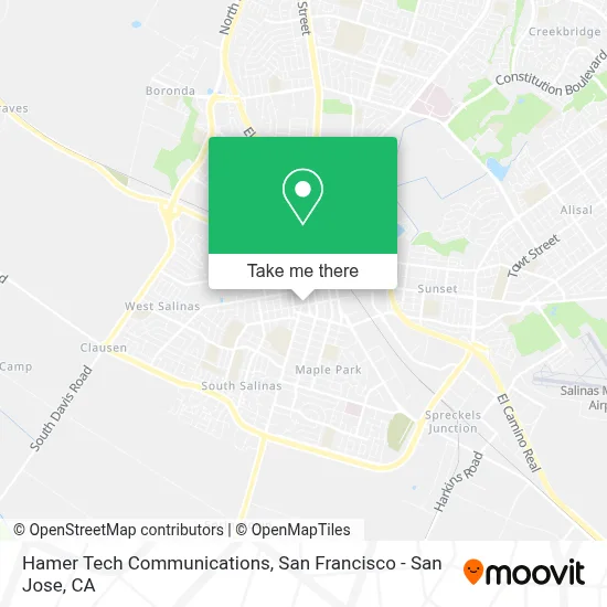 Hamer Tech Communications map