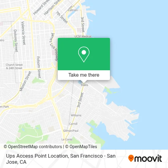Ups Access Point Location map