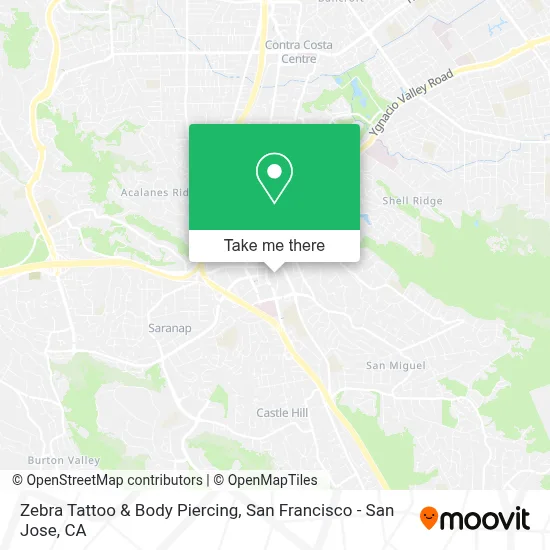 Zebra Tattoo & Body Piercing map