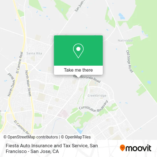 Fiesta Auto Insurance and Tax Service map