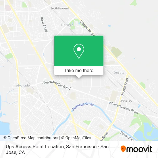 Ups Access Point Location map