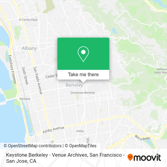 Keystone Berkeley - Venue Archives map