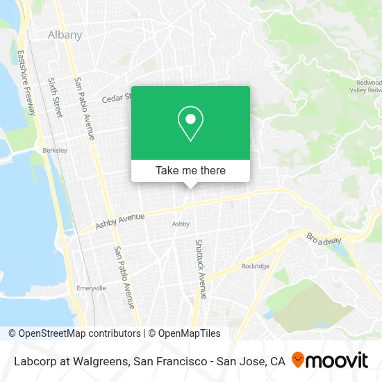 Labcorp at Walgreens map