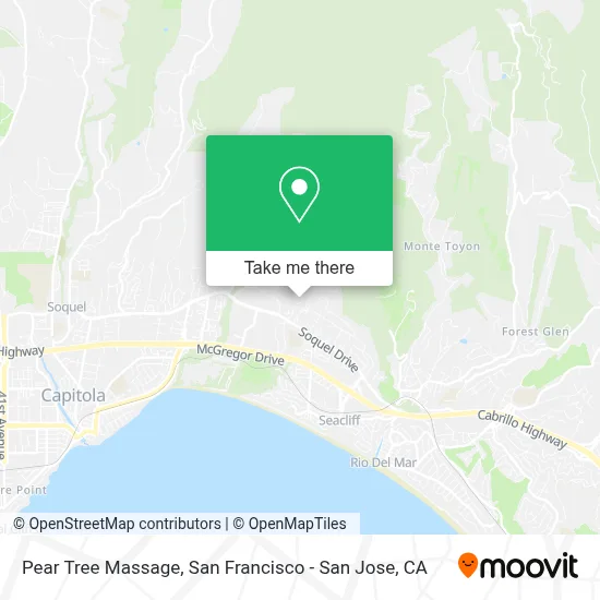 Pear Tree Massage map