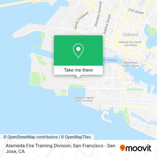 Alameda Fire Training Division map