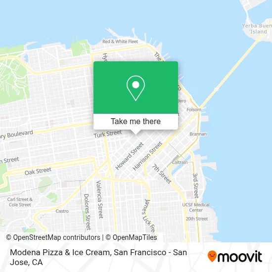 Modena Pizza & Ice Cream map