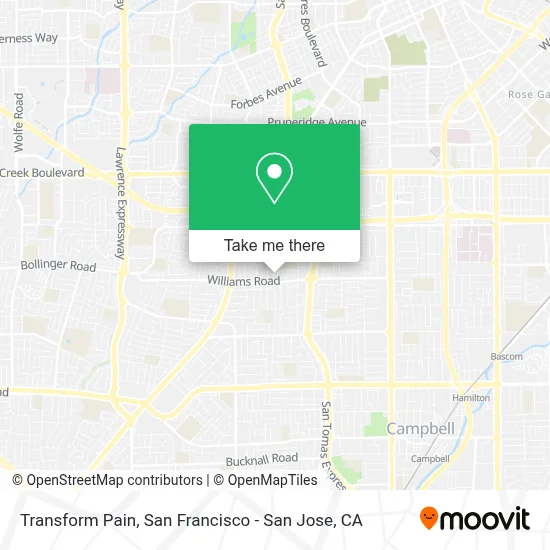 Transform Pain map