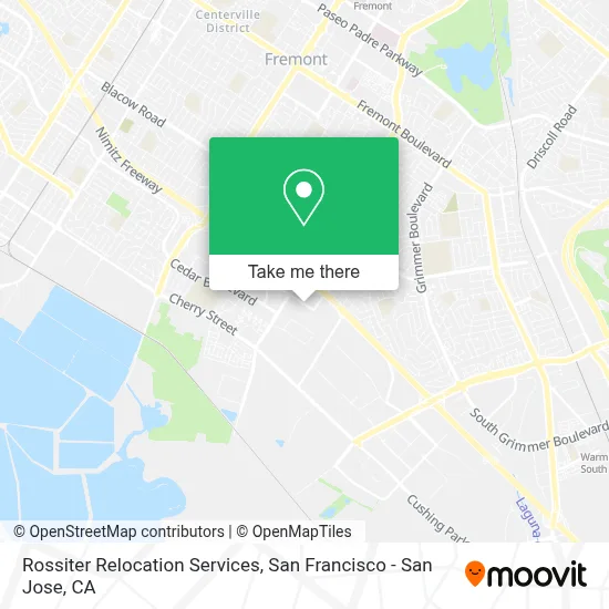 Rossiter Relocation Services map