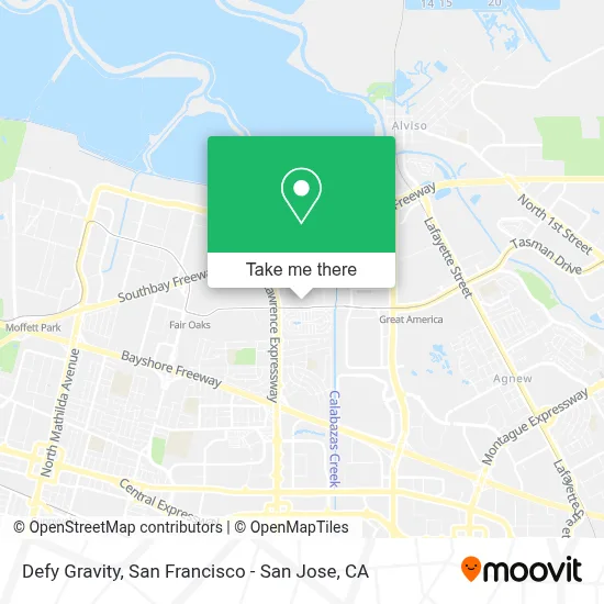 Defy Gravity map