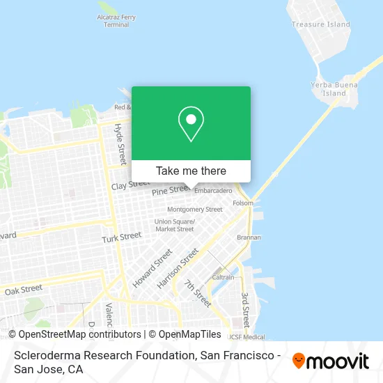Scleroderma Research Foundation map
