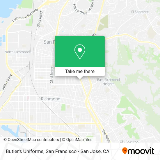 Butler's Uniforms map