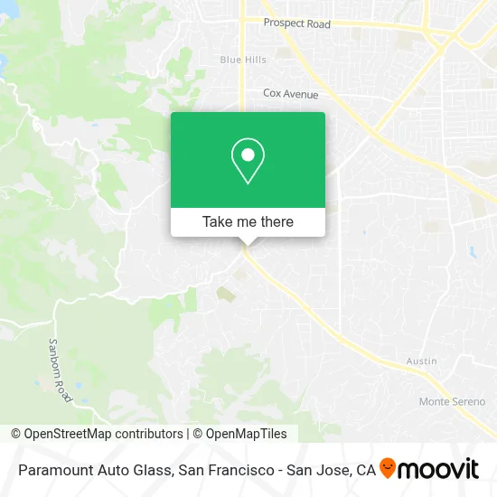Paramount Auto Glass map