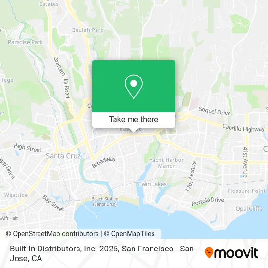 Built-In Distributors, Inc -2025 map