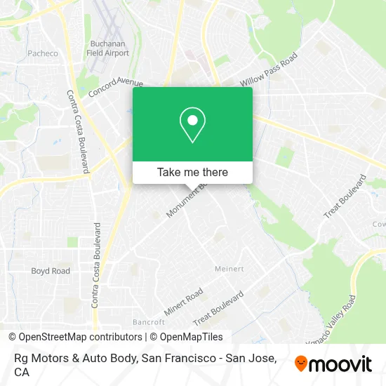 Rg Motors & Auto Body map