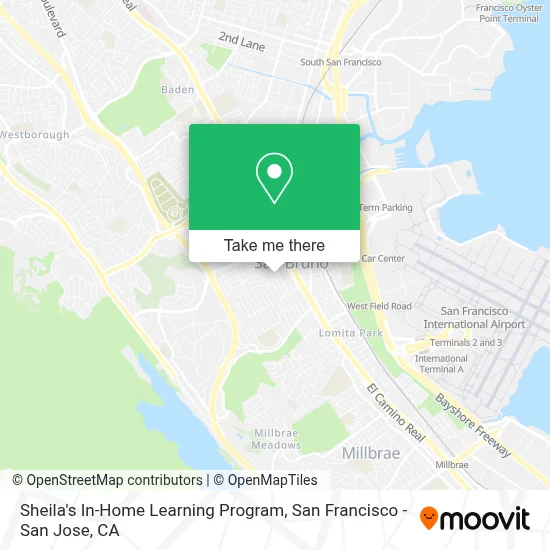 Sheila's In-Home Learning Program map