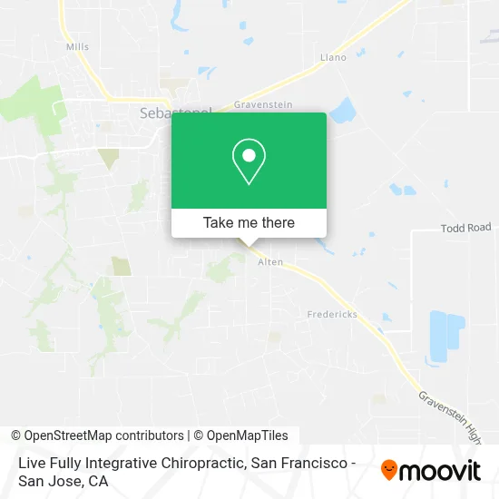 Live Fully Integrative Chiropractic map