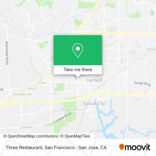 Three Restaurant map