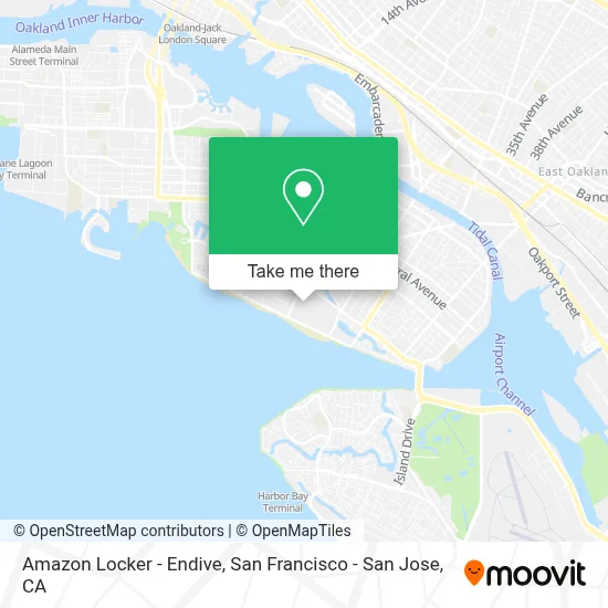 Amazon Locker - Endive map