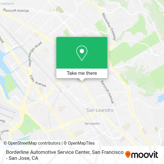 Borderline Automotive Service Center map