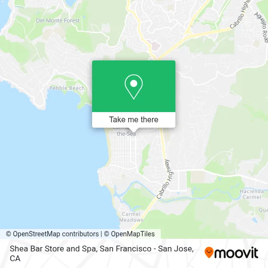 Shea Bar Store and Spa map