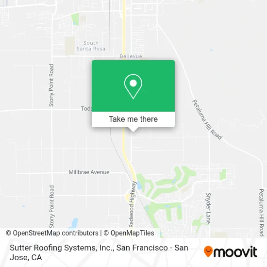 Sutter Roofing Systems, Inc. map