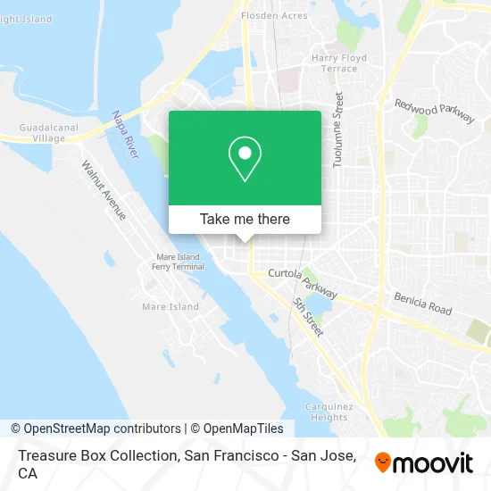 Treasure Box Collection map