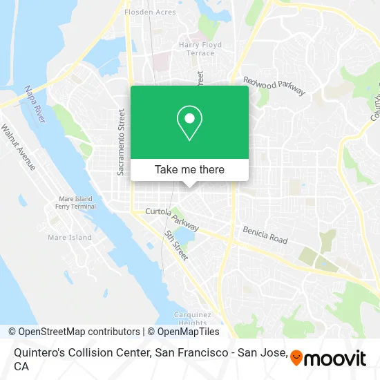 Quintero's Collision Center map