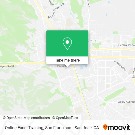 Online Excel Training map
