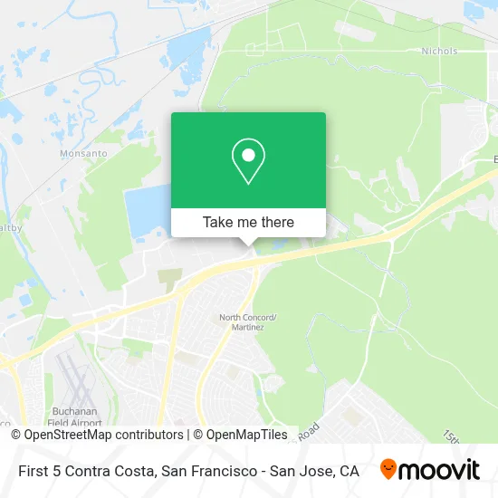 First 5 Contra Costa map